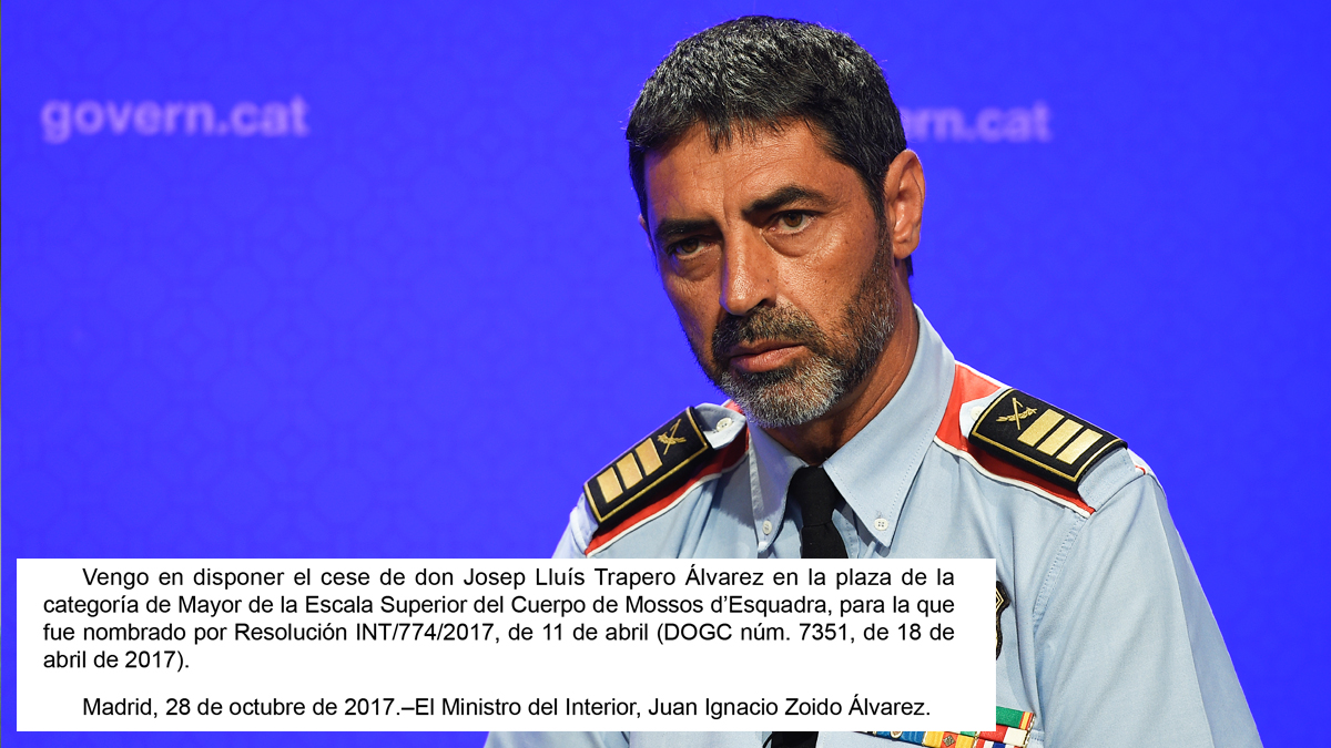 Josep Lluís Trapero. (Foto: AFP)