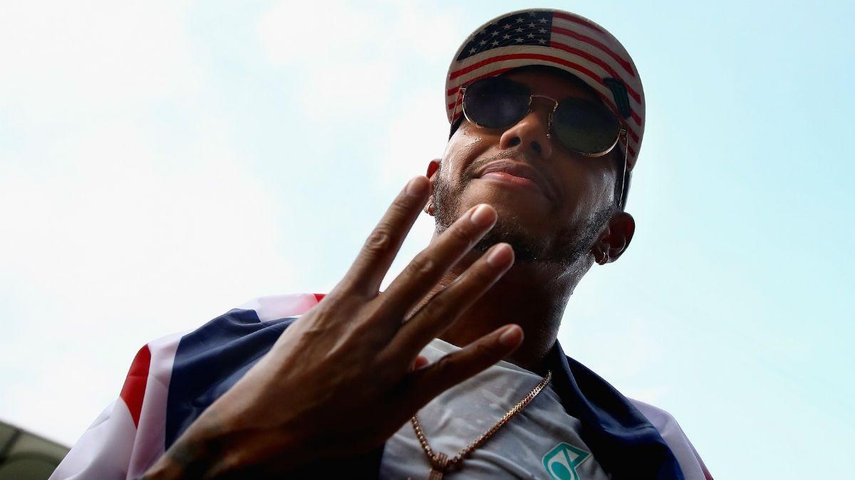 Lewis Hamilton se ha mostrado muy emocionado tras conquistar su cuarto título de campeón del mundo de Fórmula 1. (Getty)