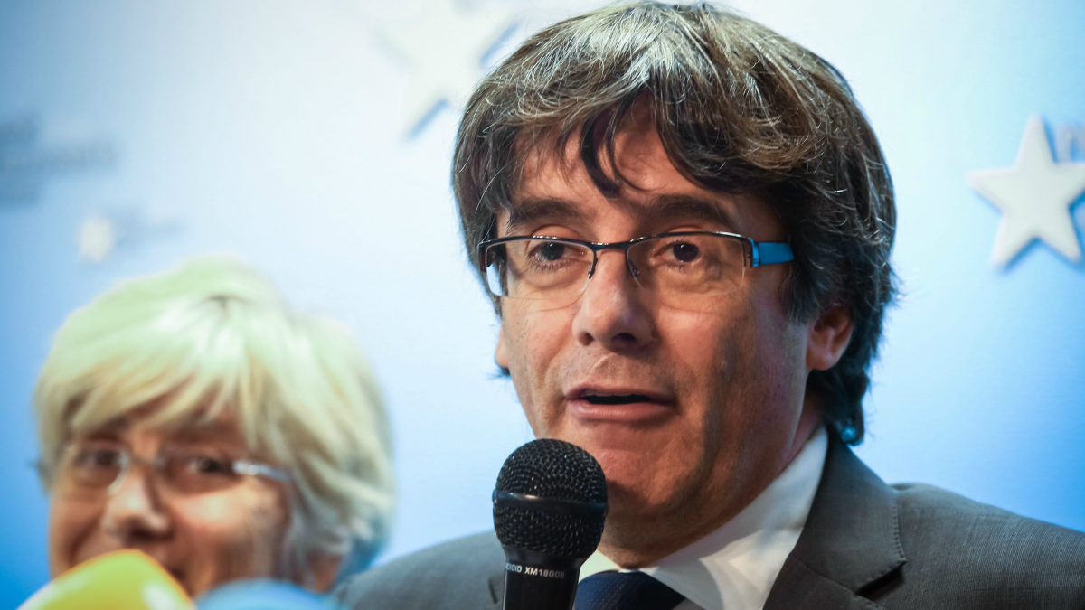 Carles Puigdemont desde Bruselas.