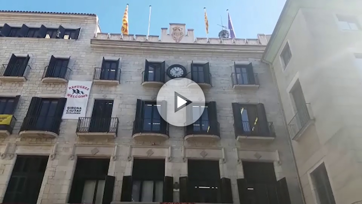 El Ayuntamiento de Gerona a OKDIARIO: «No tenemos prisa, nadie nos ha dicho que pongamos la bandera española»