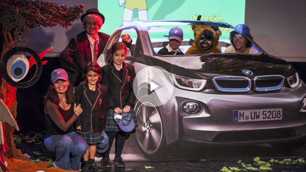 La presentación de la obra sobre movilidad sostenible y conducción ecológica de Blanca Marsillach en colaboración con BMW. Foto: Mateo Liébana