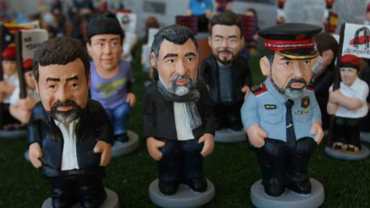 Jordi Cuxart, Jordi Sànchez y Josep Lluis Trapero serán los caganer más solicitados estas navidades.