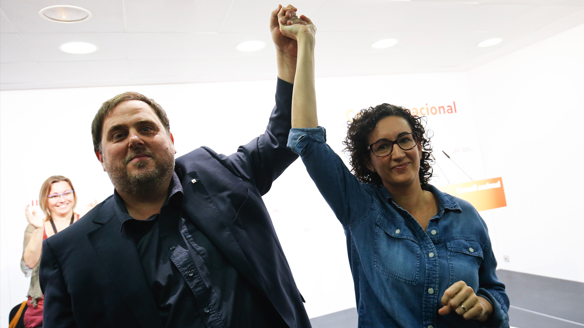 Oriol Junqueras y Marta Rovira. (Foto: ERC)
