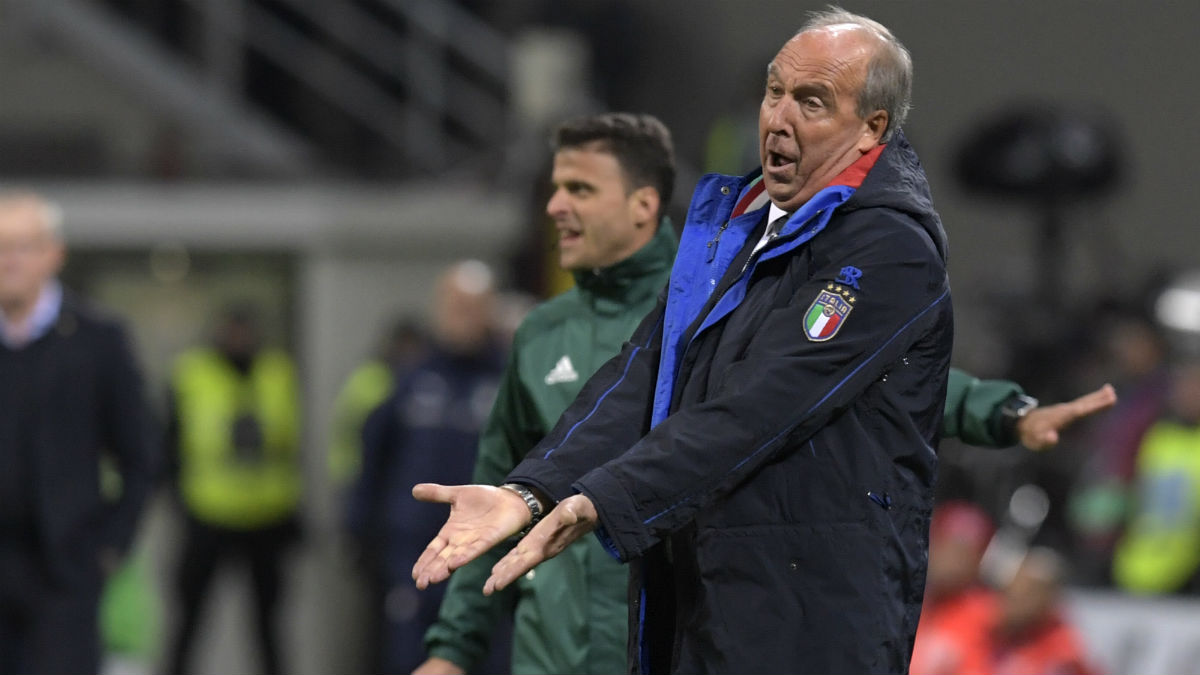 Ventura, durante el Italia-Suecia. (AFP)