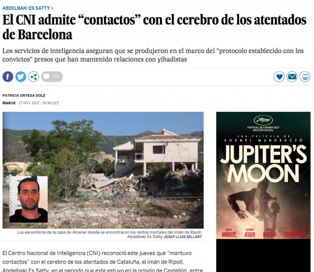 ‘Misterio, misterio’: ‘El País’ retira la noticia que admitía que Es Satty era confidente y luego la vuelve a publicar descafeinada
