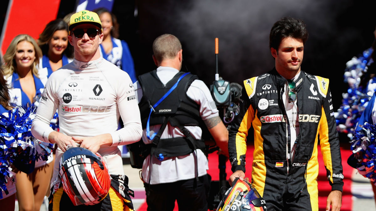 Nico Hulkenberg ha elogiado el debut de Carlos Sainz con Renault, considerando impresionante su velocidad a las primeras de cambio. (Getty)