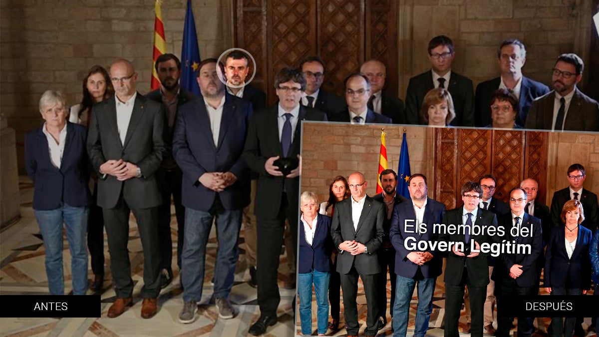 Puigdemont ha liquidado a Santi Vila en la nueva web oficial de su Govern imaginario.