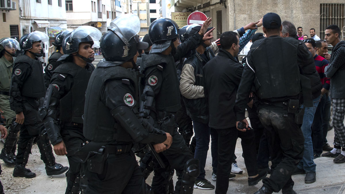 Policía marroquí en una reciente imagen (Foto: AFP).