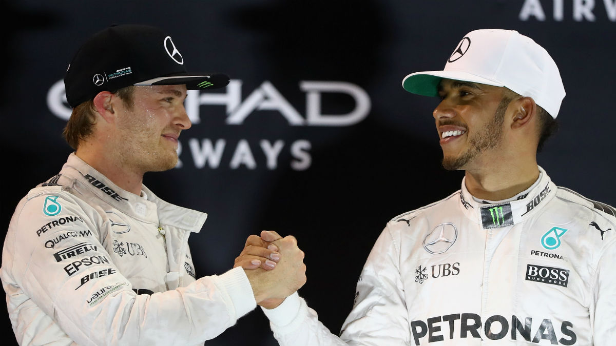 Nico Rosberg ve posible retomar su antigua relación de amistad con Lewis Hamilton una vez que ya no son rivales que pelean por el mismo objetivo. (Getty)