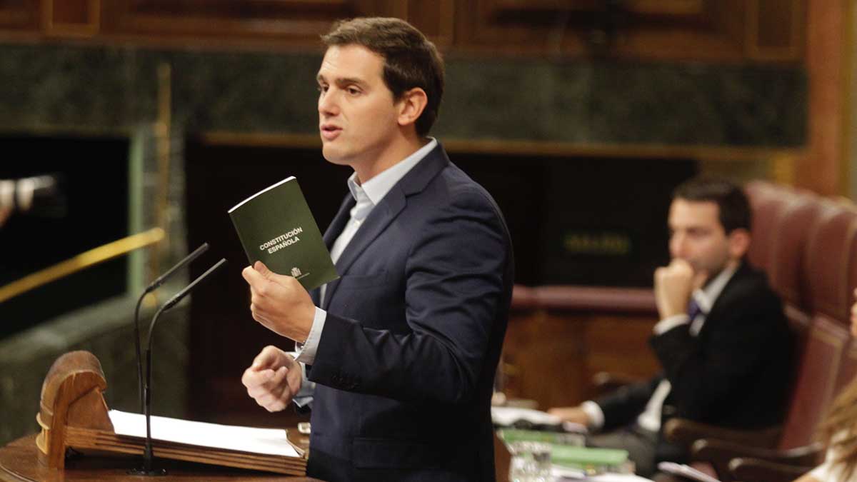 Albert Rivera en el Congreso de los diputados. Foto: FRANCISCO TOLEDO