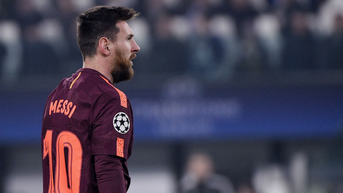 Messi jugó la segunda mitad ante la Juventus. (AFP)