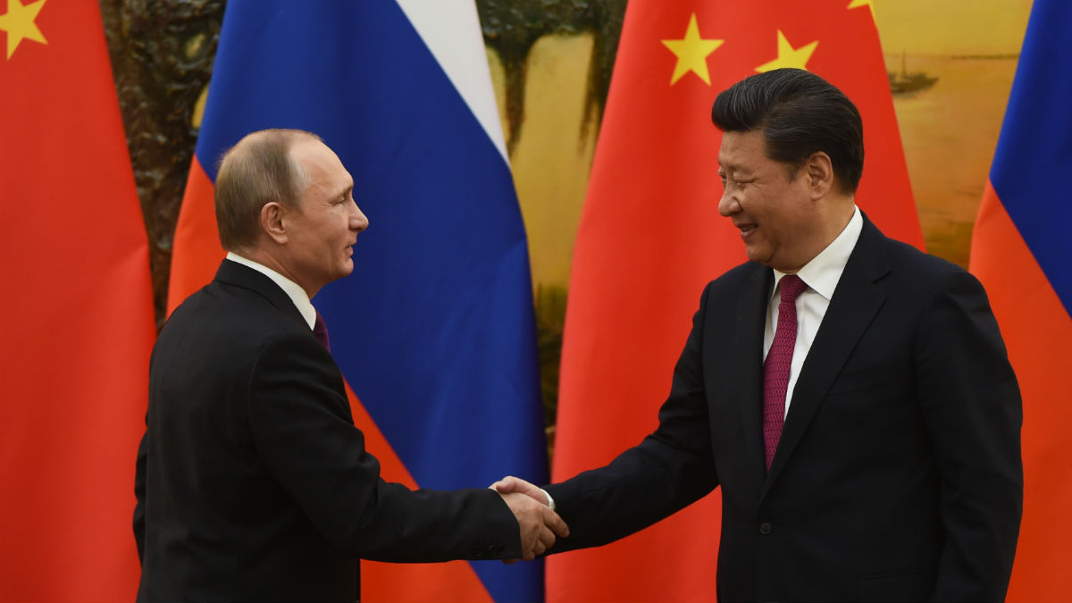 Los presidentes de Rusia y China, Vladimir Putin y Xi Jinping.