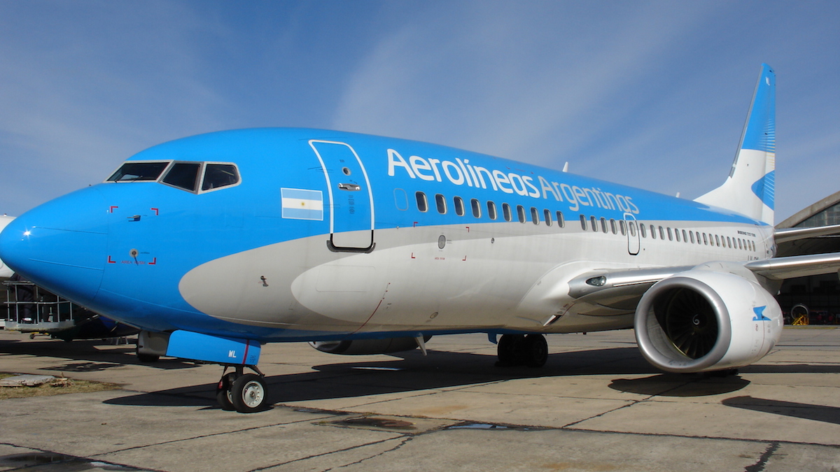 Avión de Aerolíneas Argentinas. (Foto: Enaire)