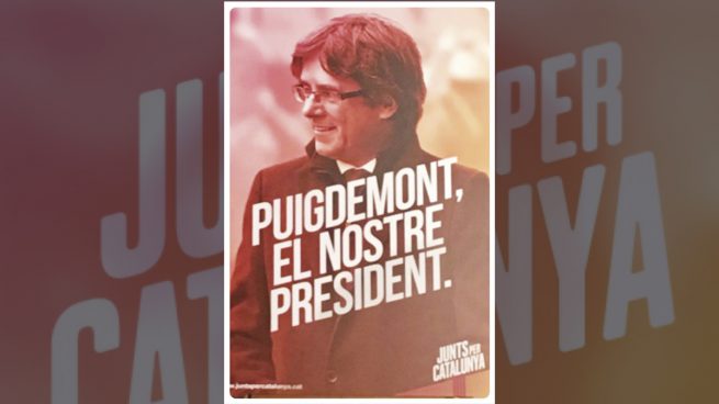«Puigdemont, el nostre president», lema electoral del candidato fugitivo