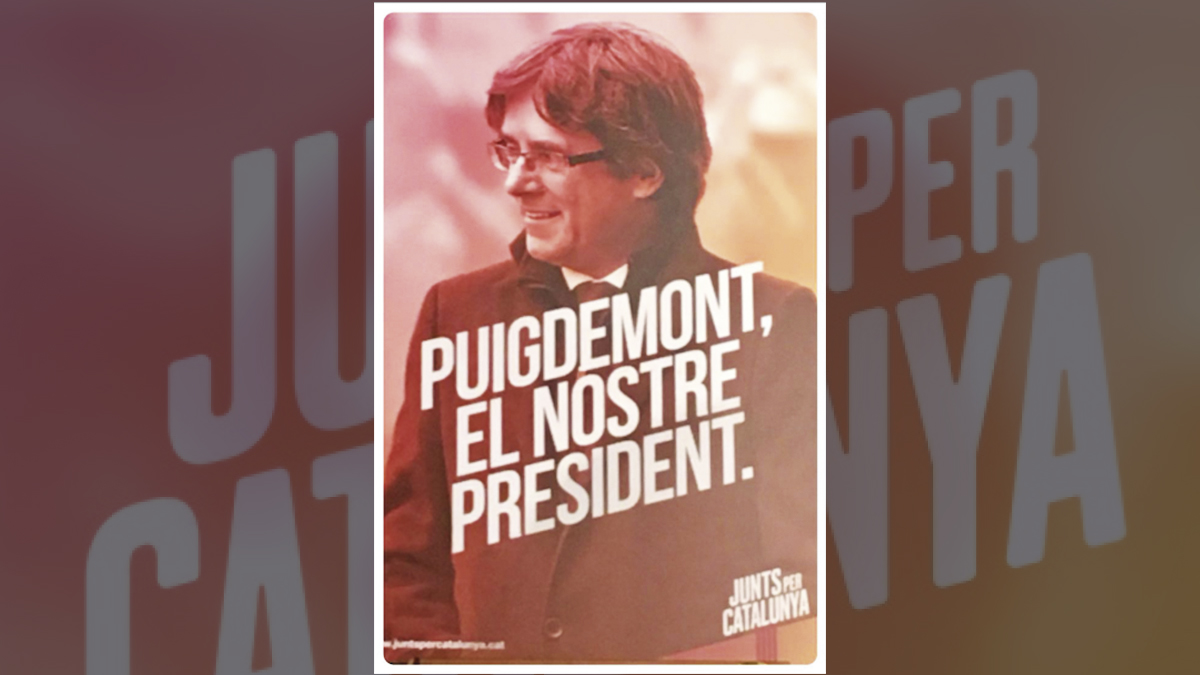 CArtel electoral de Puigdemont