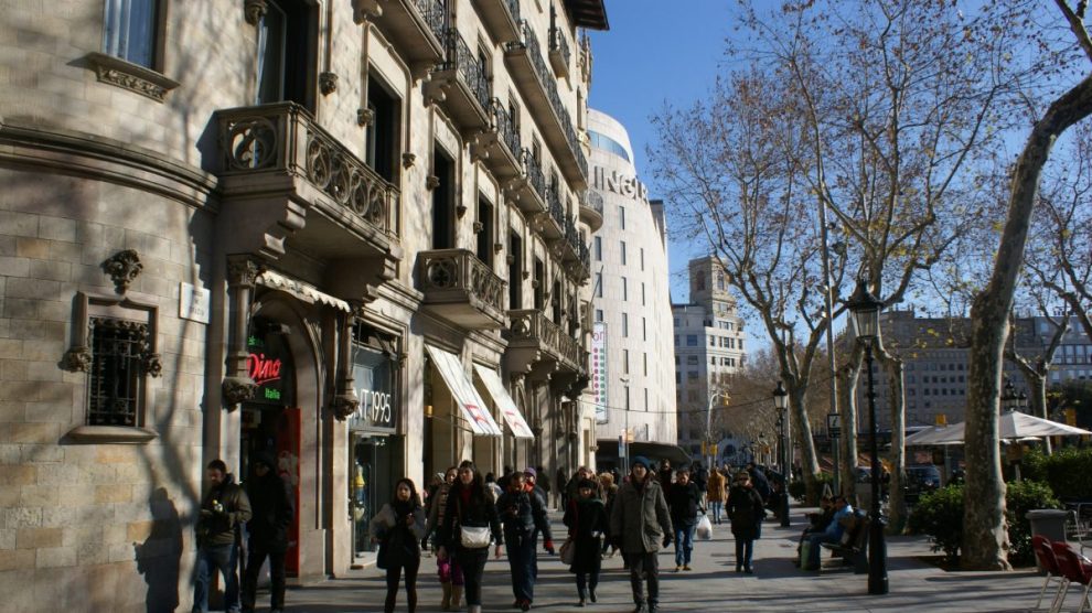 Paseo de Gracia de Barcelona (Foto. Getty)