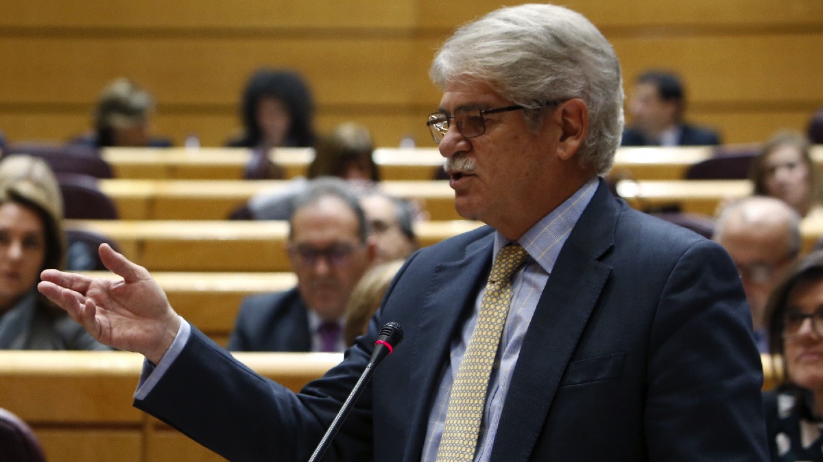 El ministro de Asuntos Exteriores, Alfonso Dastis, en el Senado. EFE