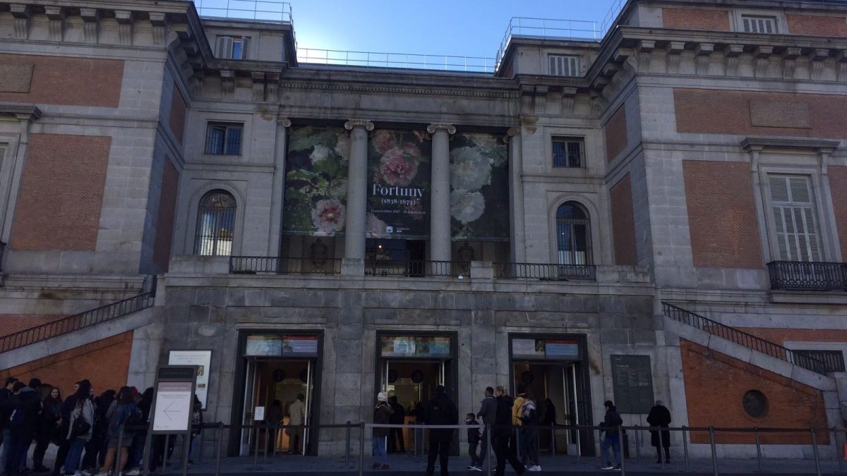 Museo del Prado durante la huelga de taxis Foto. MV