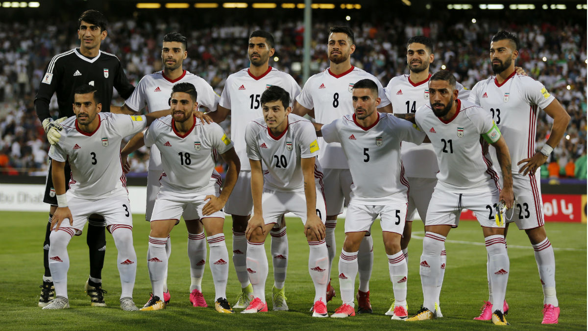 Irán durante un partido de la fase de clasificación. (AFP)