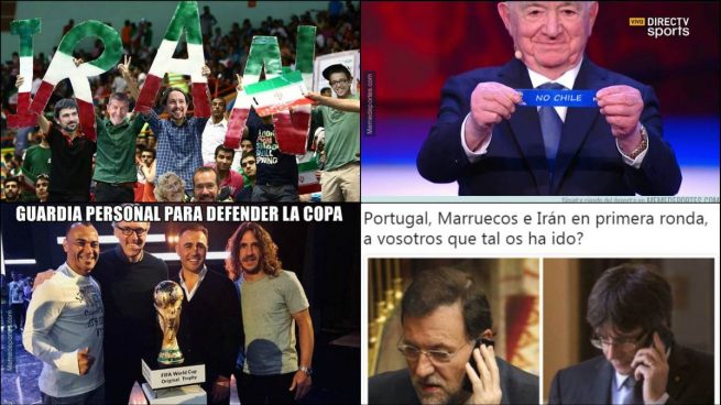 Los memes fichan a Iglesias y sus podemitas para animar a Irán en el Mundial