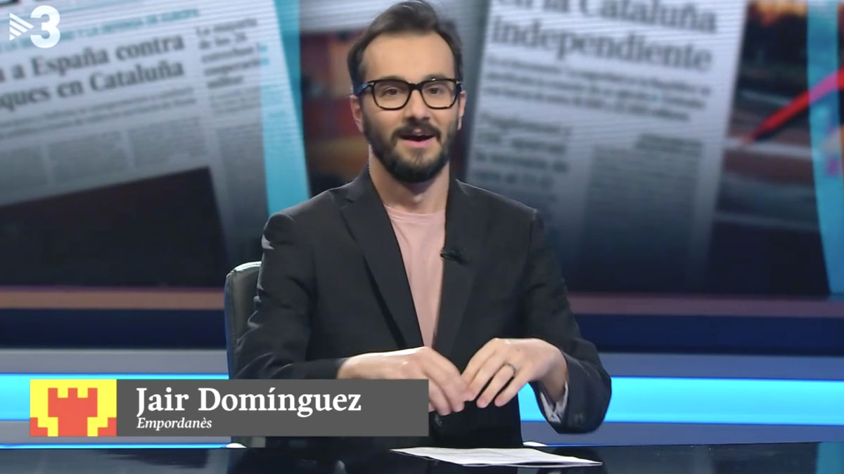 Jair Domínguez, presentador en el programa ‘Estpà passant’.