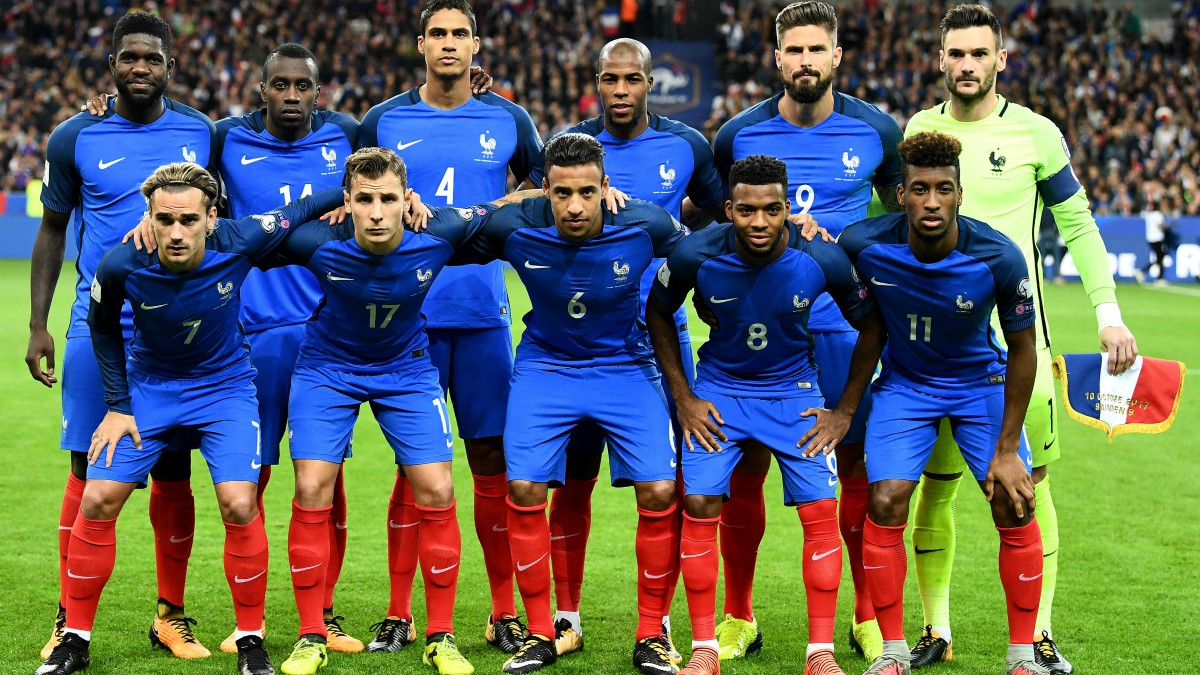 Los jugadores de la selección de Francia. (AFP)
