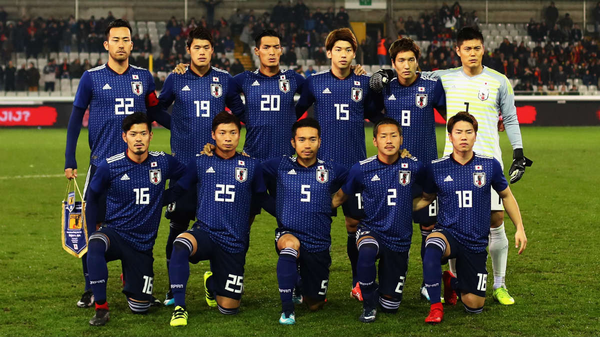 La selección de fútbol de Japón. (Getty)