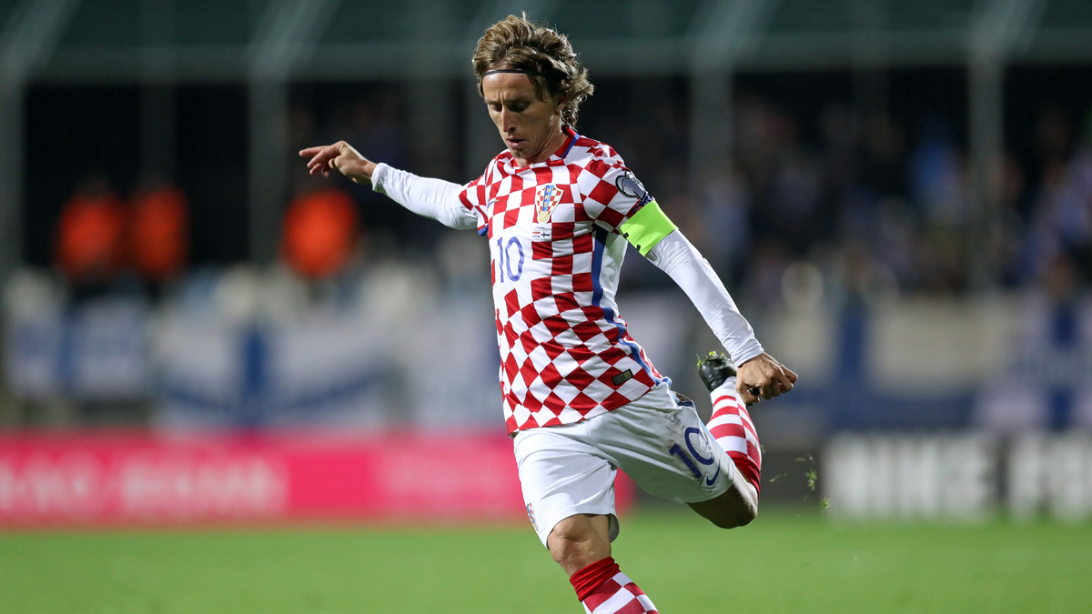 Luka Modric, en un partido con la selección croata.