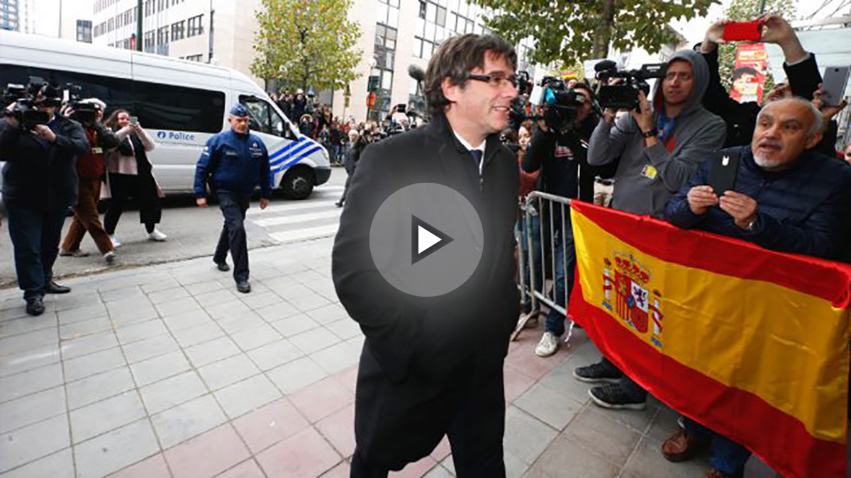 Carles Puigdemont en Bruselas. (Foto: AFP)