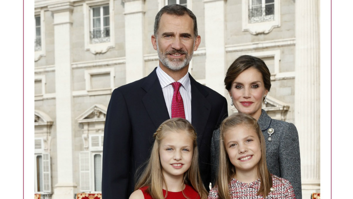 La felicitación de Navidad 2017 de los Reyes, la Princesa Leonor y la Infanta Sofía.