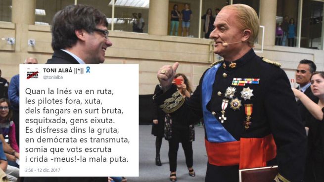 El actor separatista de TV3 Toni Albà llama «mala puta» a Inés Arrimadas