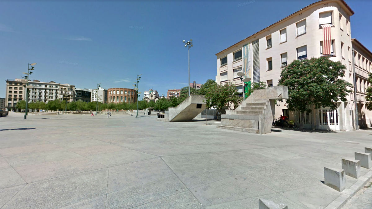 Plaza de la Constitución, en Gerona.