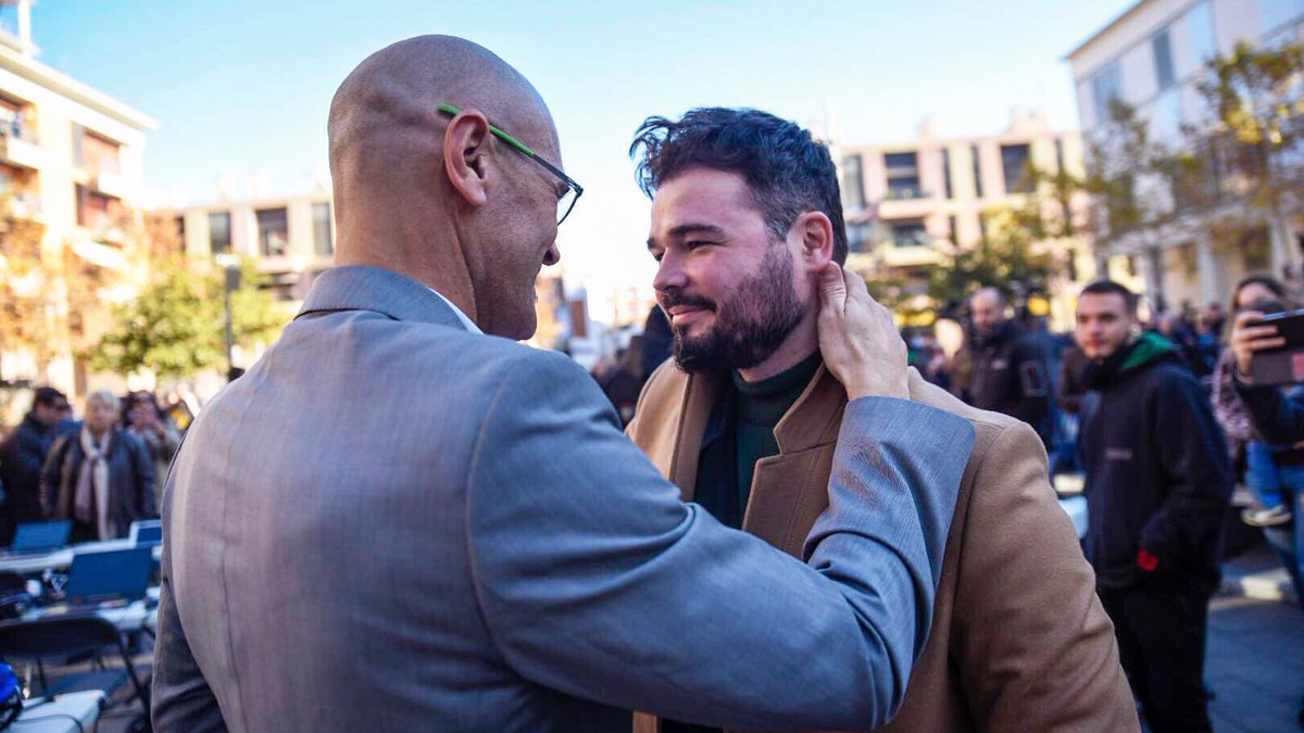 Raül Romeva y Gabriel Rufián. (Foto: ERC)