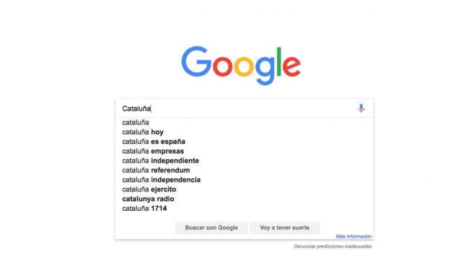 La búsqueda en Google del término 