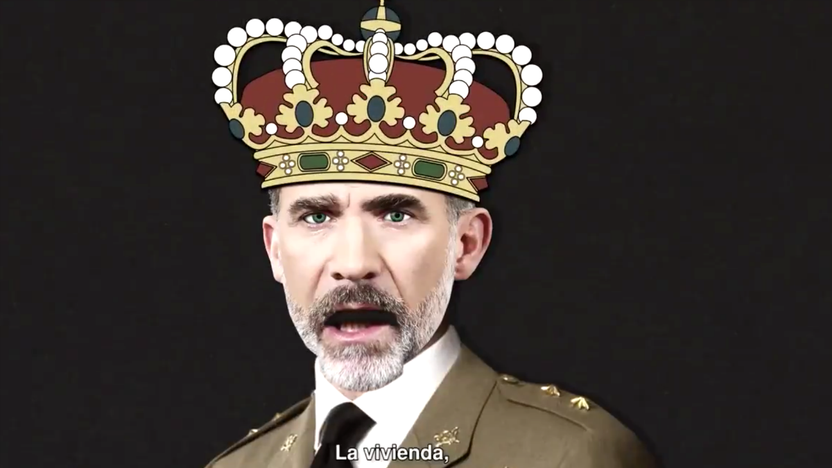 El Rey Felipe VI, en el vídeo electoral grabado por la productora de «Ciutat morta».
