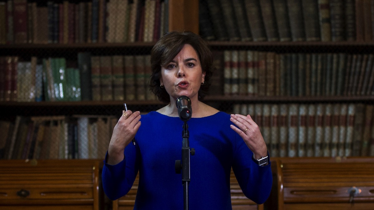 La vicepresidenta, Soraya Sáenz de Santamaría.