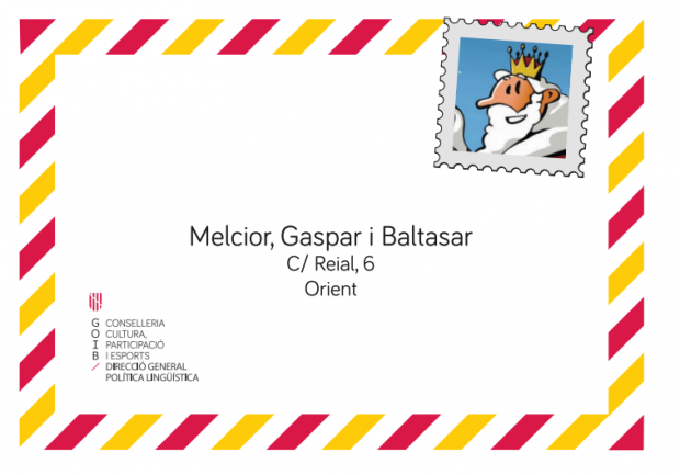 Carta a los Reyes Magos en catalán con el logo del 'Govern' balear