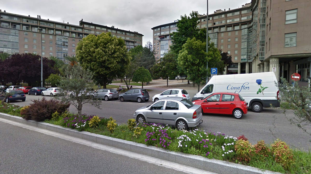 Vista de la calle Gregorio Espino, en Vigo, donde se produjo el suceso.
