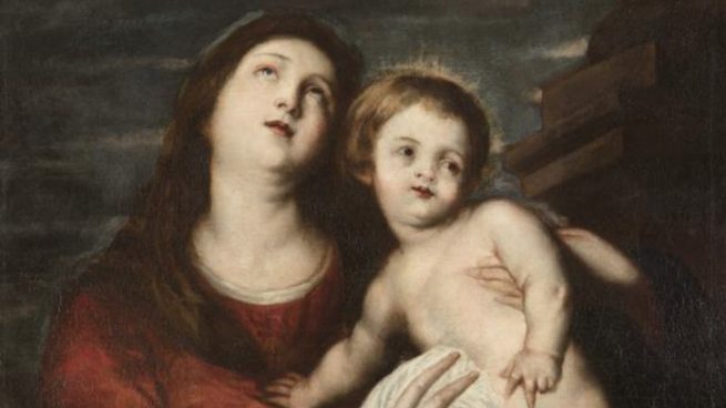 'Virgen con el niño' de Van Dyck encontrado en el museo Cerralbo de Madrid