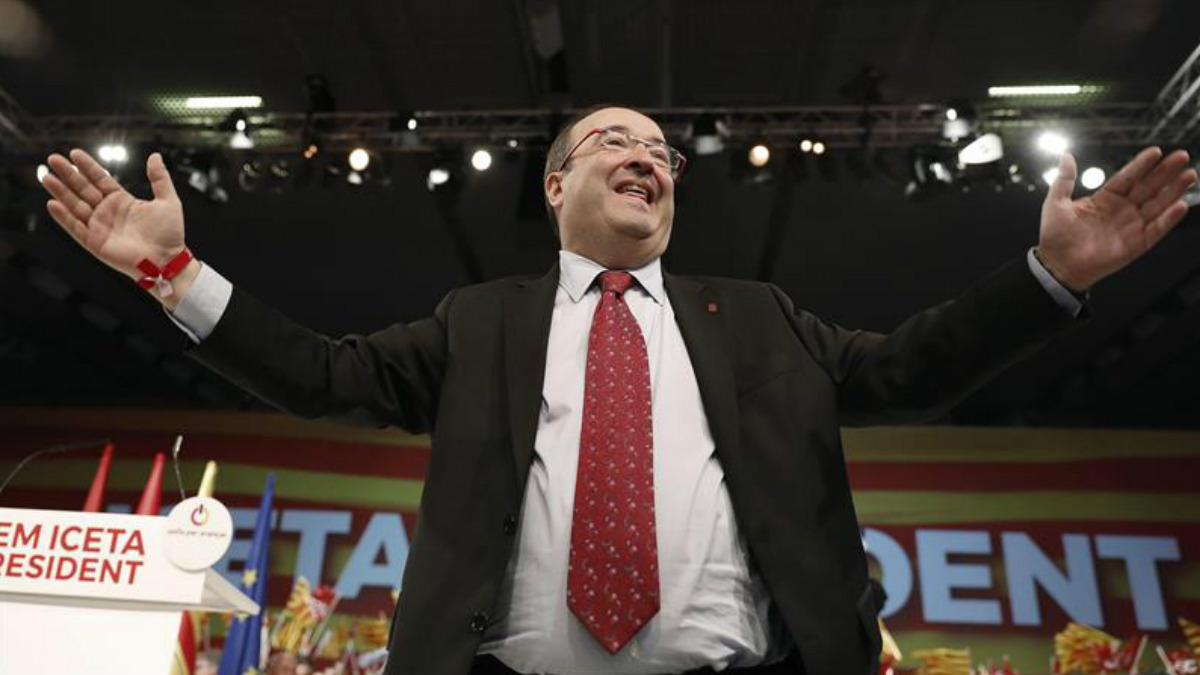 Miquel Iceta, candidato del PSC a la presidencia de la Generalitat en las elecciones del 21D. Foto: EFE