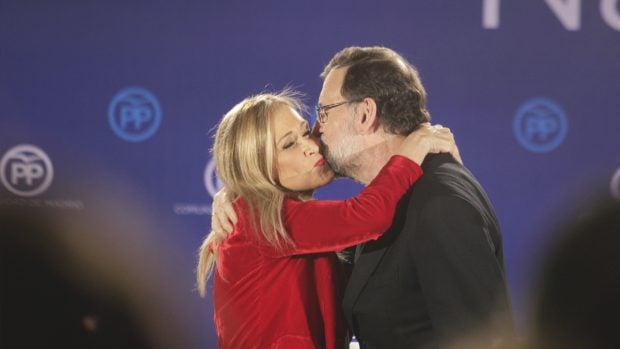 Cristina Cifuentes y Mariano Rajoy