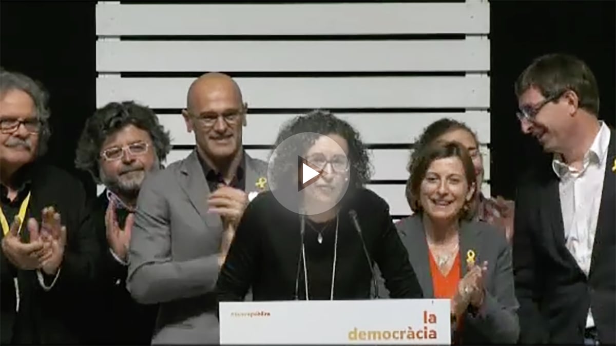 Marta Rovira tras conocer los resultados de las Elecciones de Cataluña 2017.