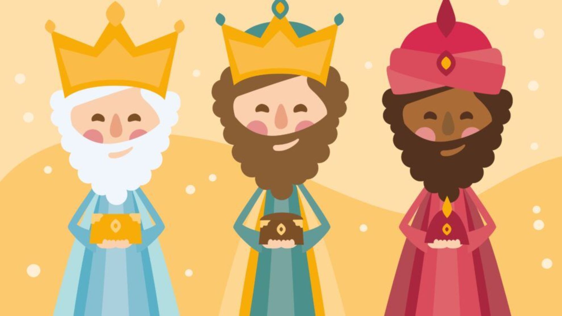 Los pasos para dibujar a los Reyes Magos de Oriente