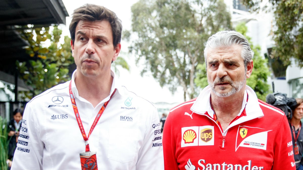 Toto Wolff ha recomendado a los nuevos dueños de la Fórmula 1, Liberty Media, que no provoquen en exceso a Ferrari, ya que sus amenazas de abandono de la competición podrían ser más reales de lo que se piensa. (Getty)