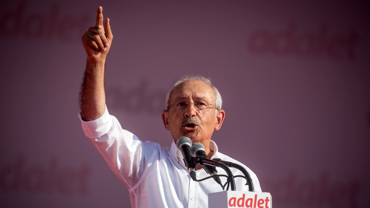 Kemal Kiliçdaroglu, líder de la oposición turca. (Getty)