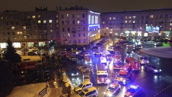 Al menos 10 heridos en la explosión de un bomba en un supermercado de San Petersburgo