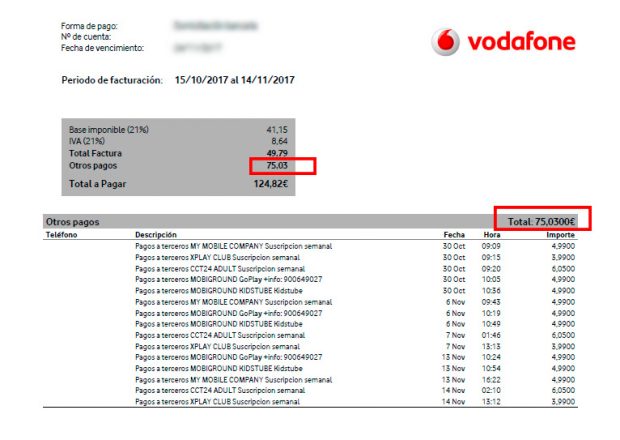 Un cliente de Vodafone: «Mi teléfono se ha convertido en una tarjeta de crédito»