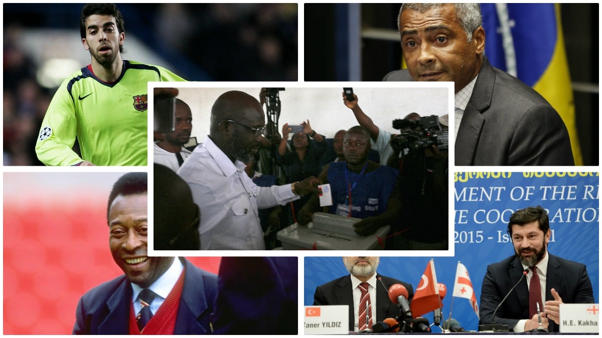 Los exfutbolistas que se pasaron a la política. (Fotos: Getty Images)