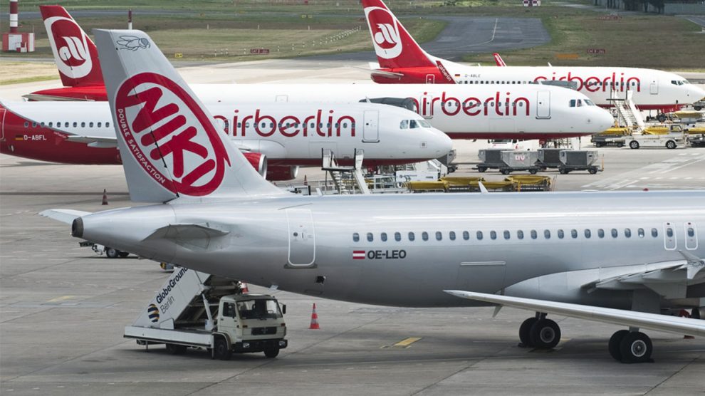 Aviones de Niki y Air Berlin (Foto: AFP)