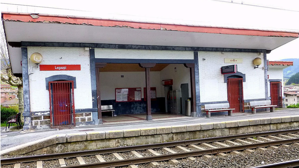 Apeadero de tren de Legazpi (Guipúzcoa), donde se produjo el suceso.